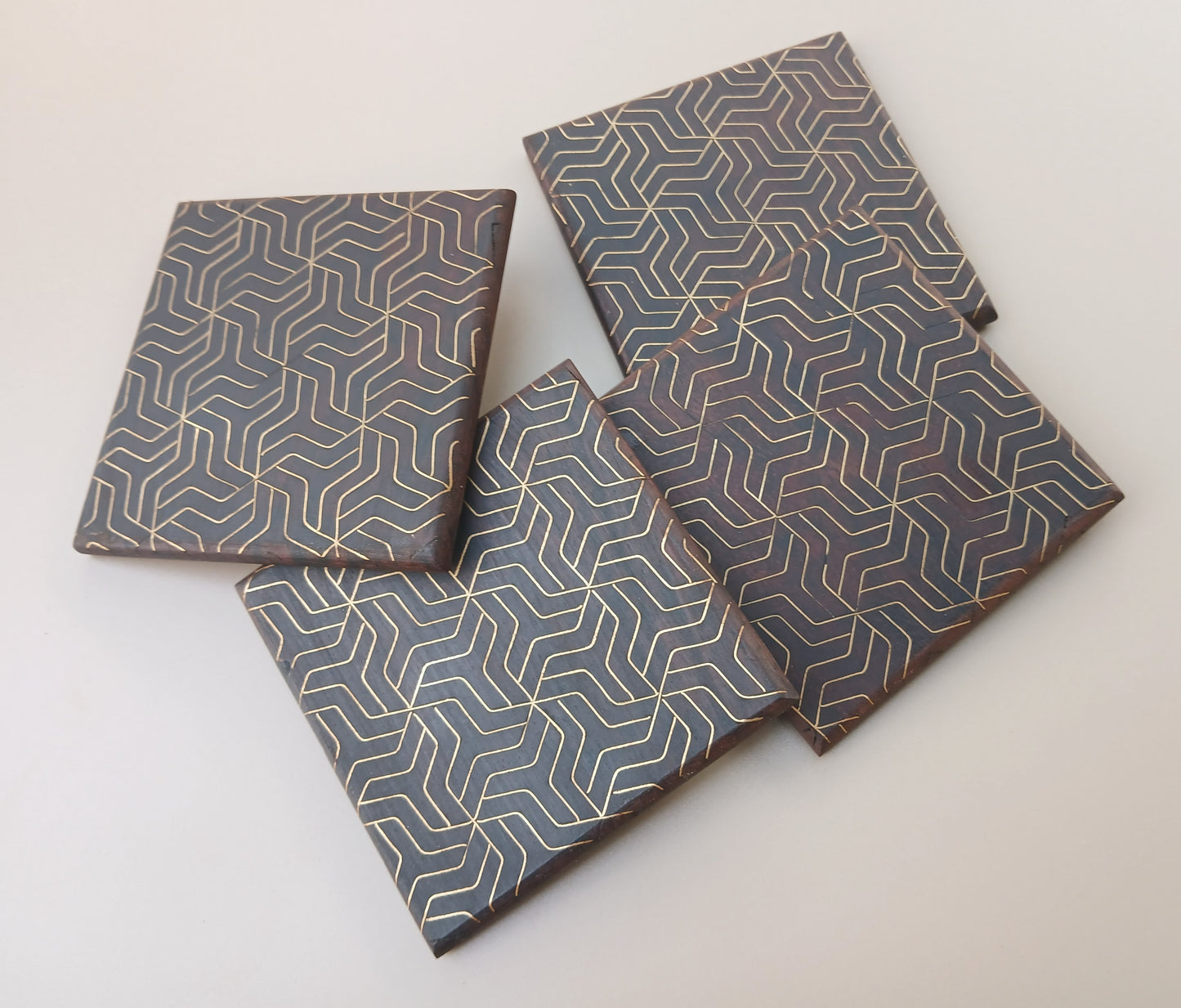 Tarkashi Coasters - Triangular Tesselations