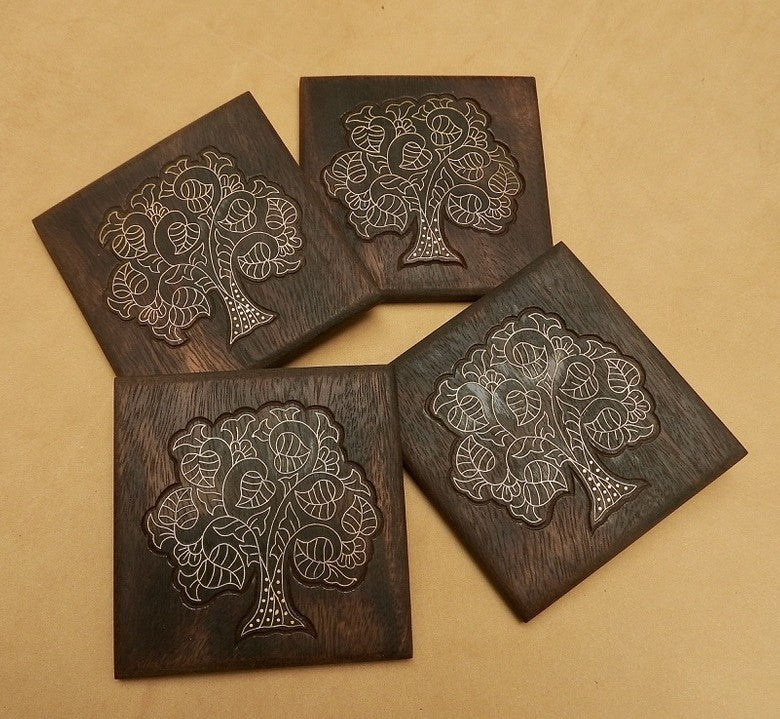 Tarkashi Tree of Life Coasters