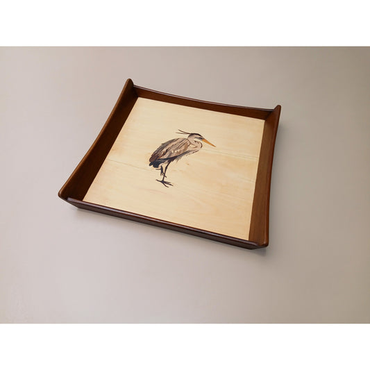 Bird Tray - Blue Heron