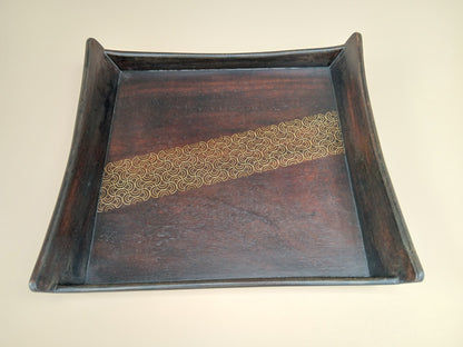 Tarkashi Tray - Middle SemiCircle Tesselation  12"X12"