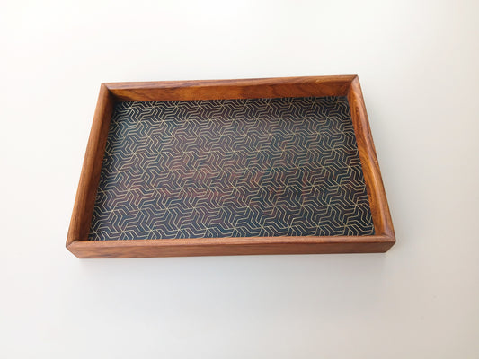 Tarkashi Tray 8"X12" - Triangular Tesselations