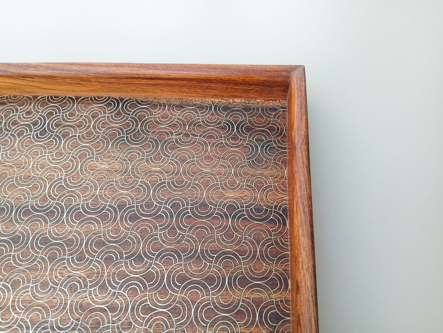 Tarkashi Tray 12"X12"- Semi Circle Tesselation