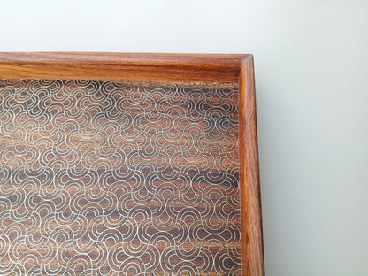 Tarkashi Tray 12"X12"- Semi Circle Tesselation